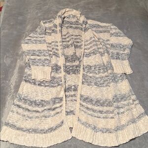American Eagle Outfitters XL Navy and Cream Cardigan
